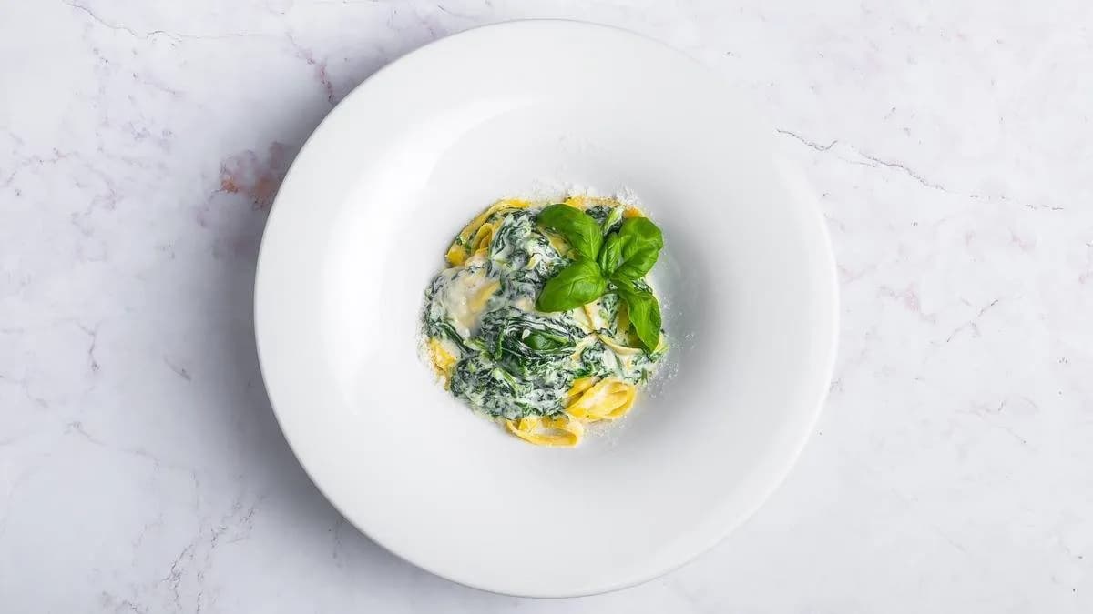 Penne Spinaci e gorngonzola