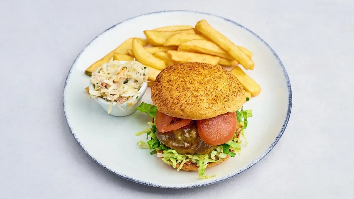 Chorizo & chedar burger