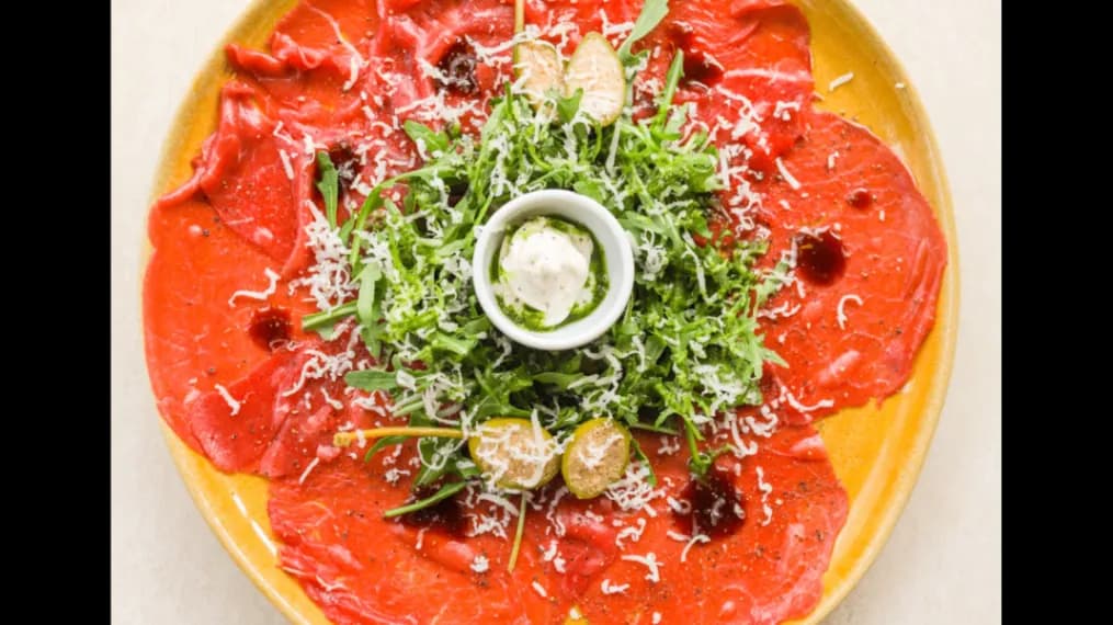 Beef carpaccio