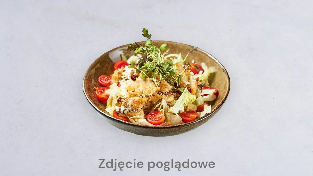 Sałatka Cesar z krewetkami