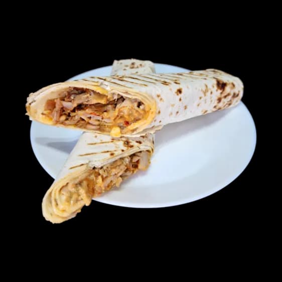 Duży samo mięso na cienkim - lawasz