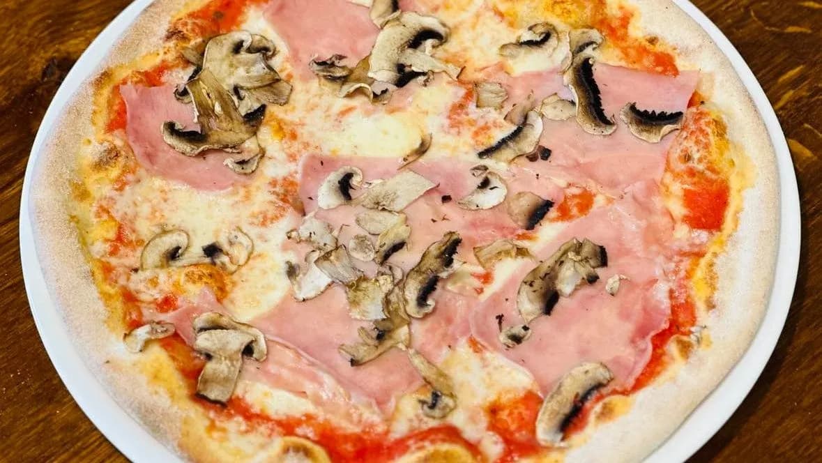 PIZZA PROSCIUTTO COTTO E FUNGHI