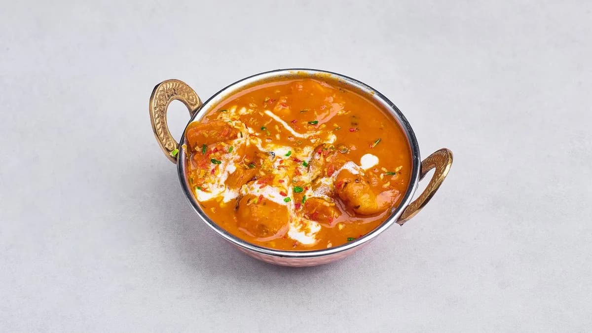 Butter chicken i plain naan