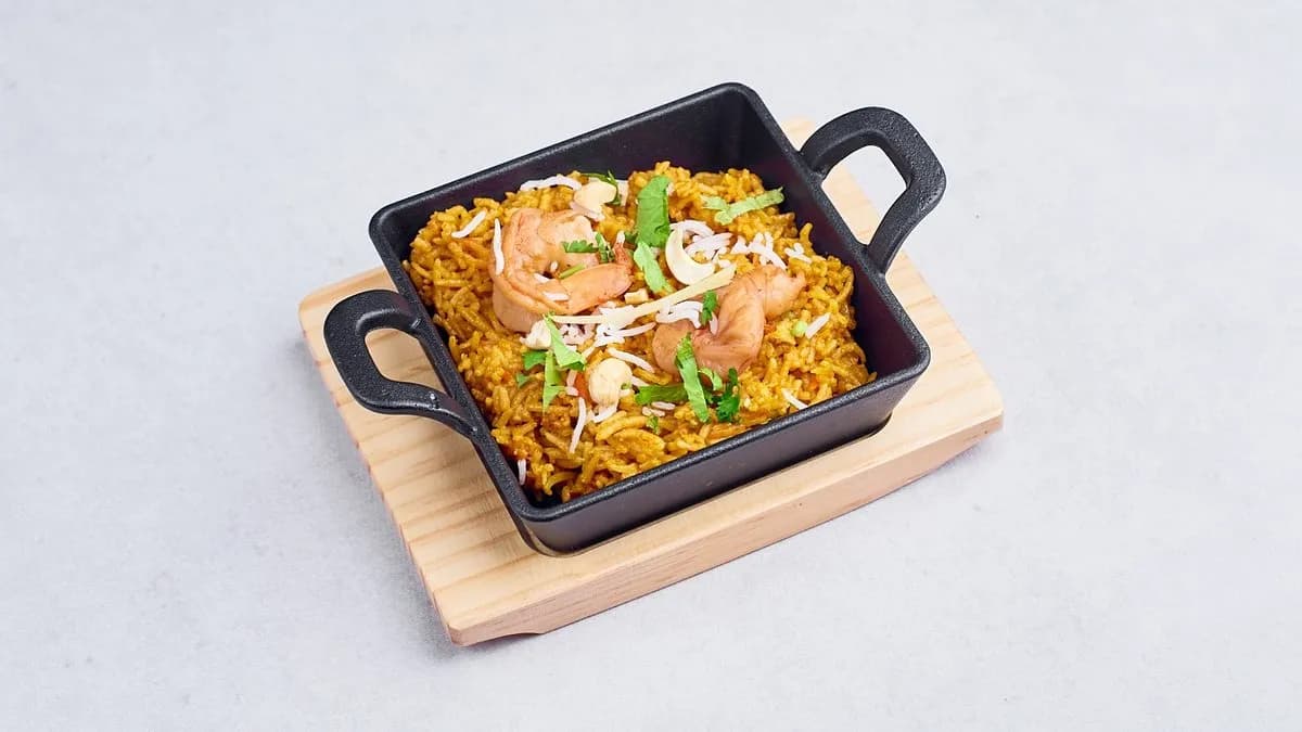 Prawns biryani