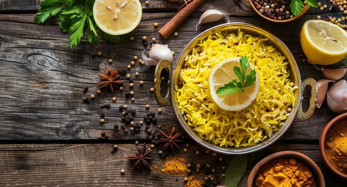 Lemon Saffron Rice