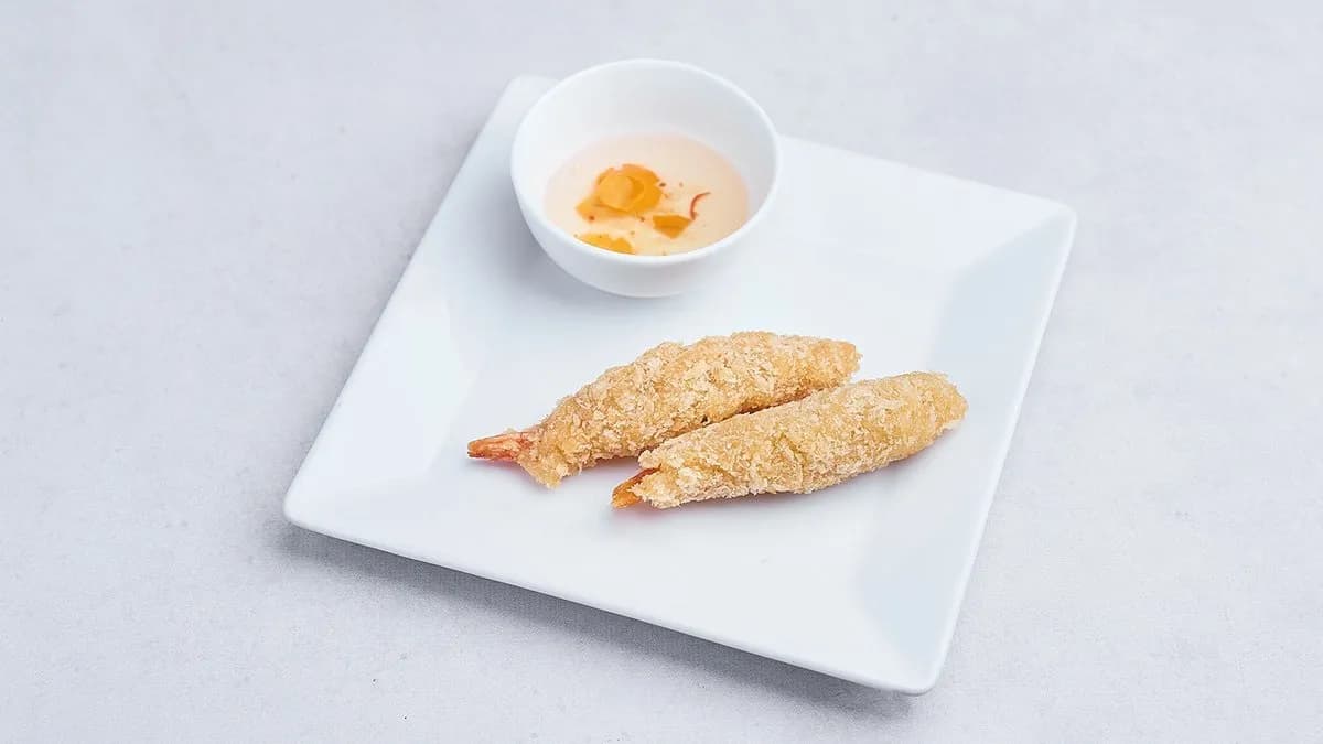 Smażone krewetki z trukwą