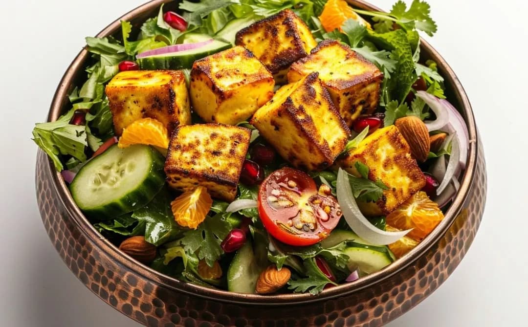 Sałatka z grillowanym paneer