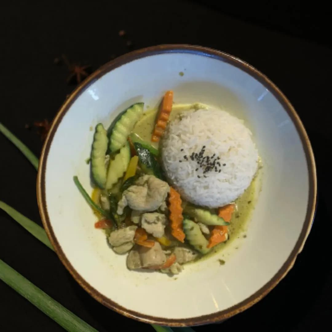 Zielone curry z kurczaka