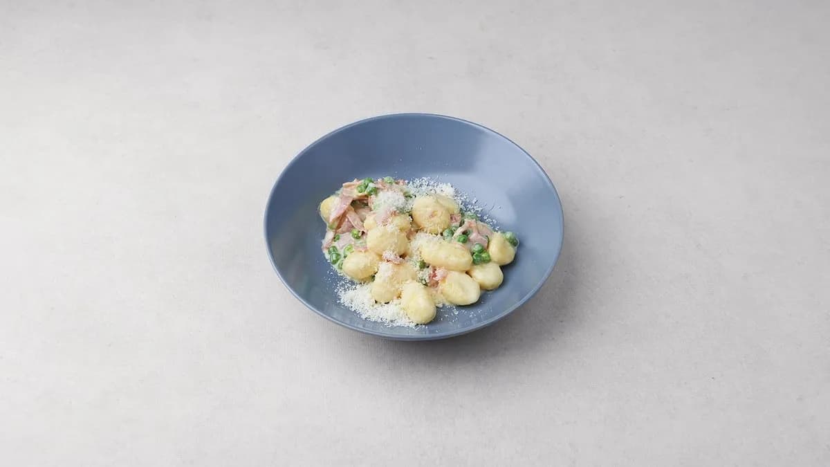 Gnocchi con prosciutto