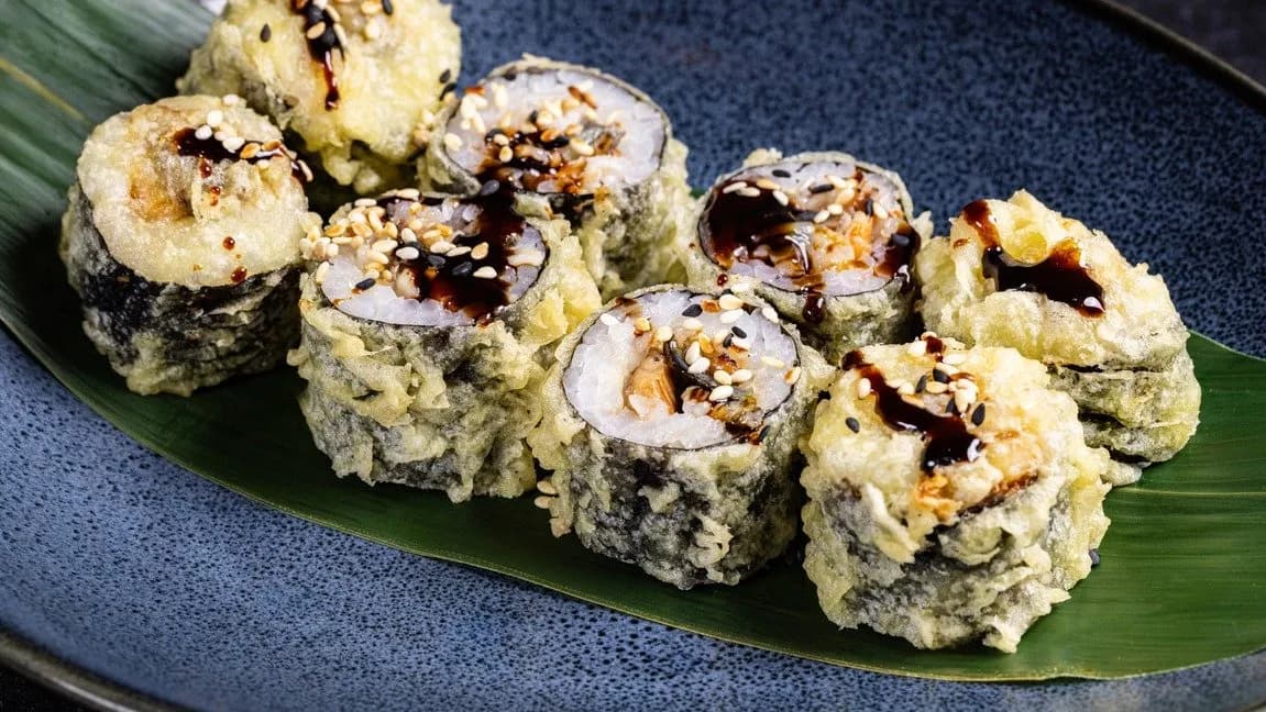 HOSOMAKI WĘGORZ W TEMPURZE