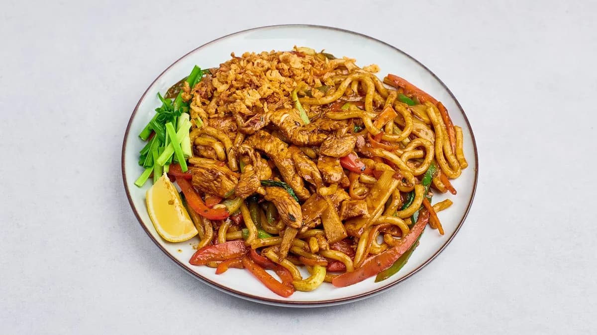 Stir fry pepper noodle