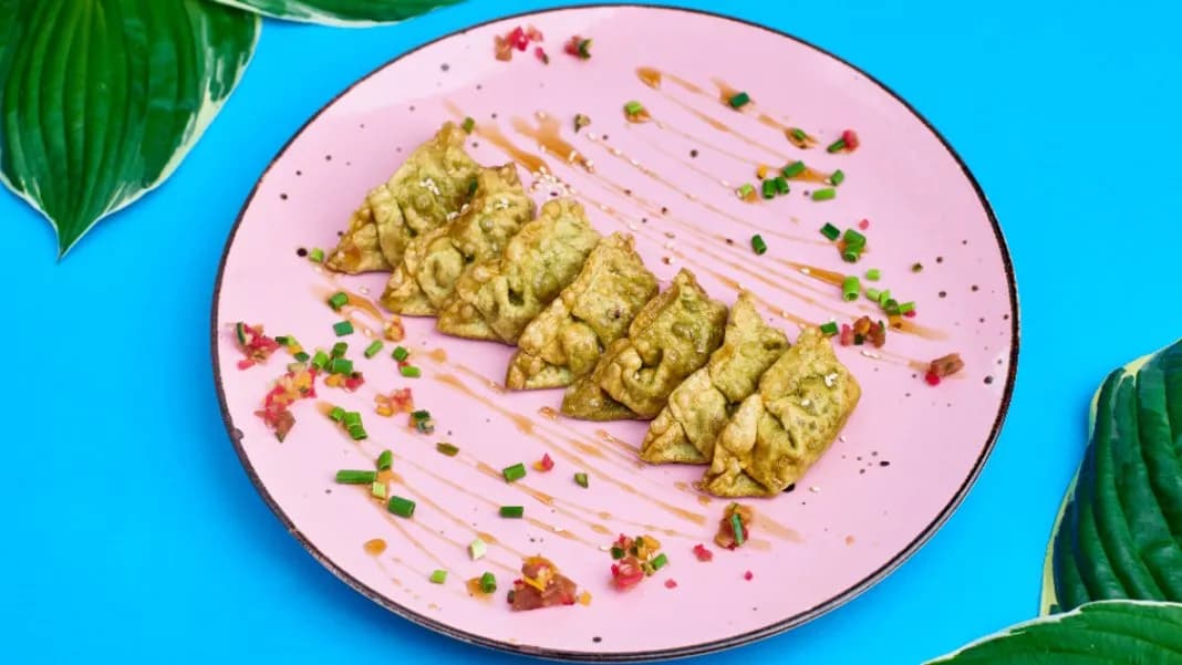 Zielone pierogi gyoza (Vegan) Szpinak & edamame