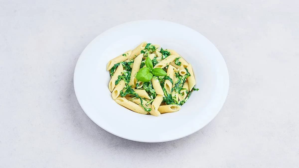 Penne spinachi