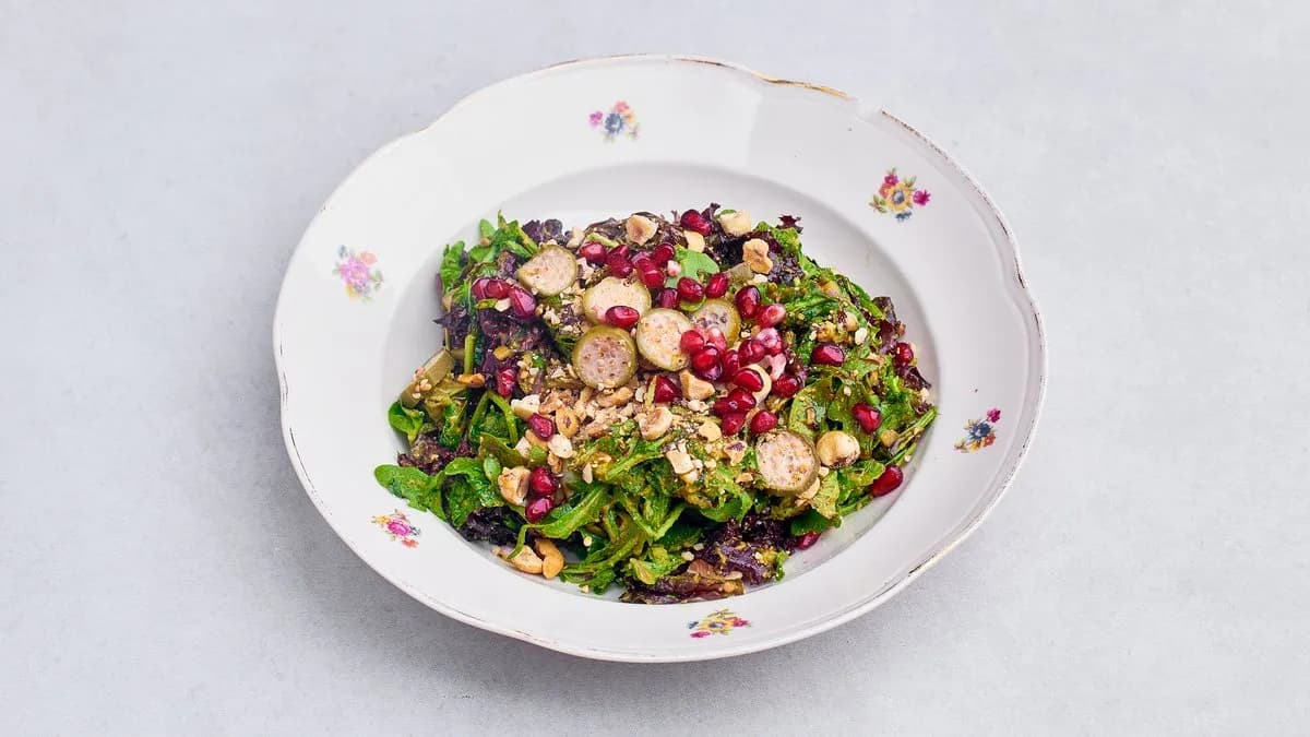 Sałata z baba ganoush