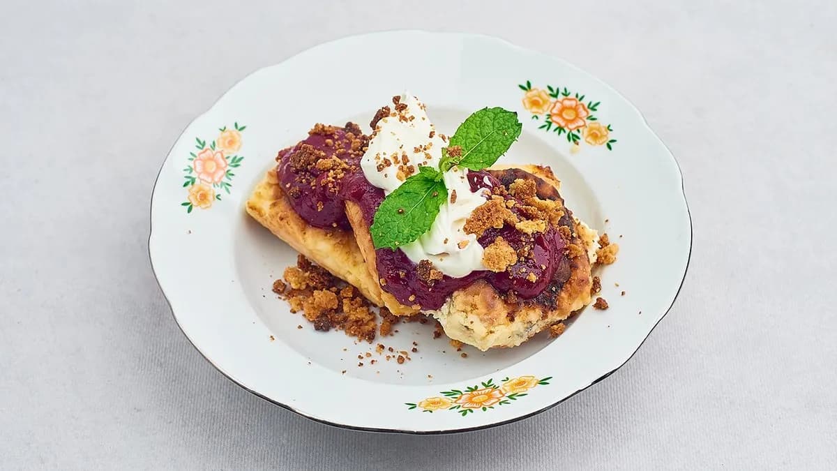 Placuszki sernikowe z owocami