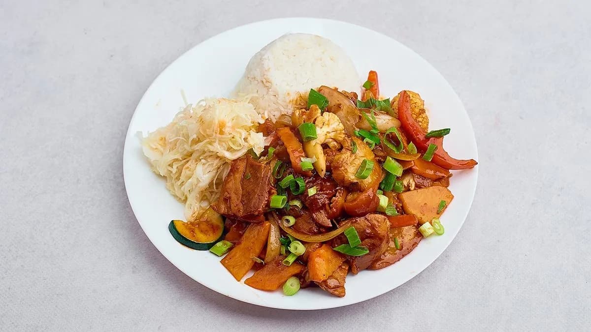 Golonka w sosie curry