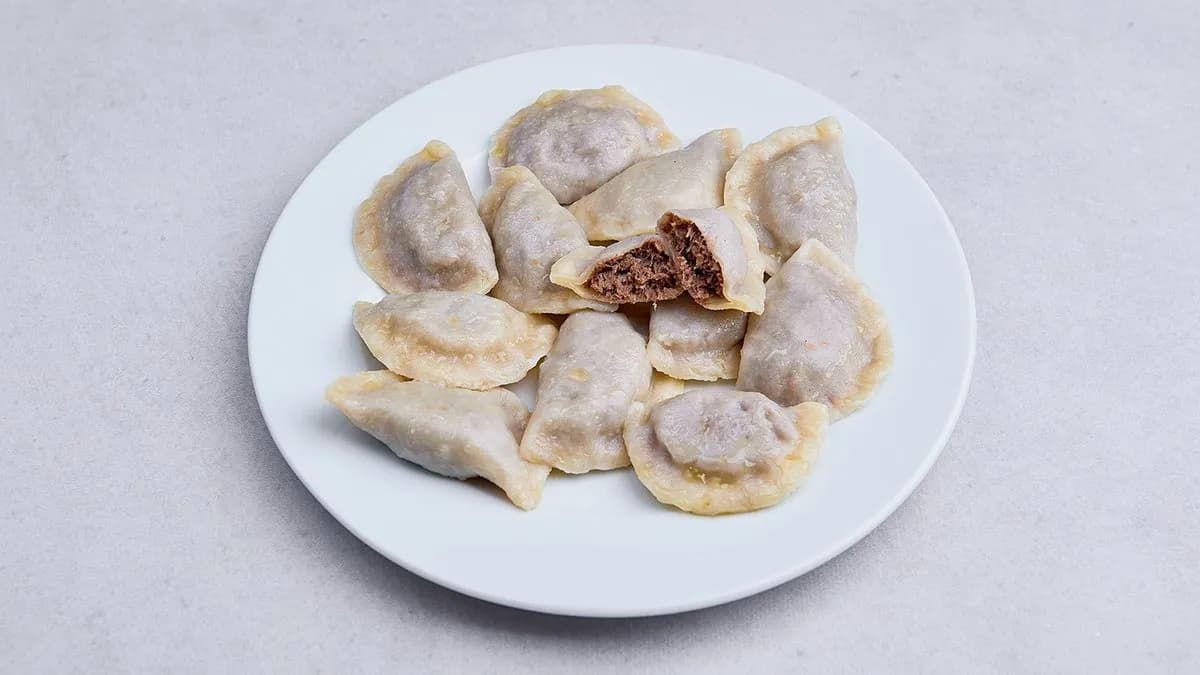 Pierogi z mięsem ugotowane