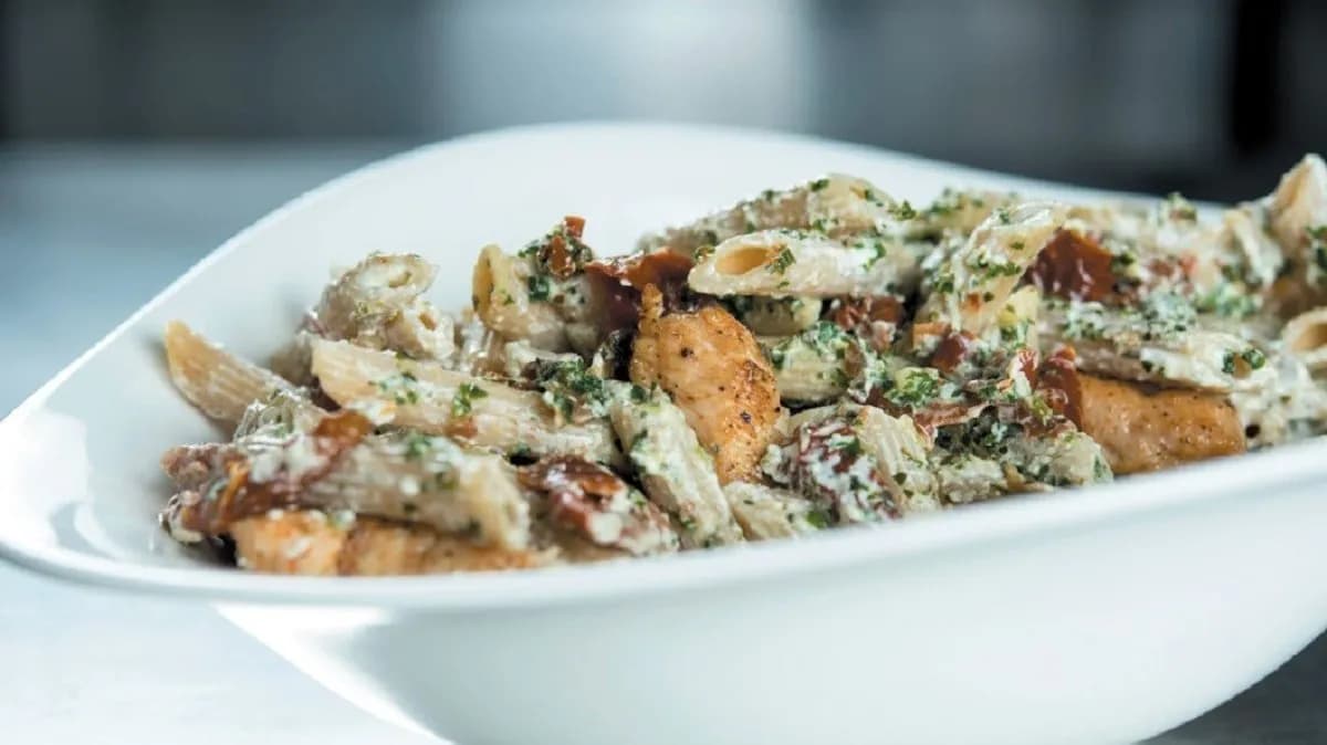 Makaron razowy z serkiem 🌿