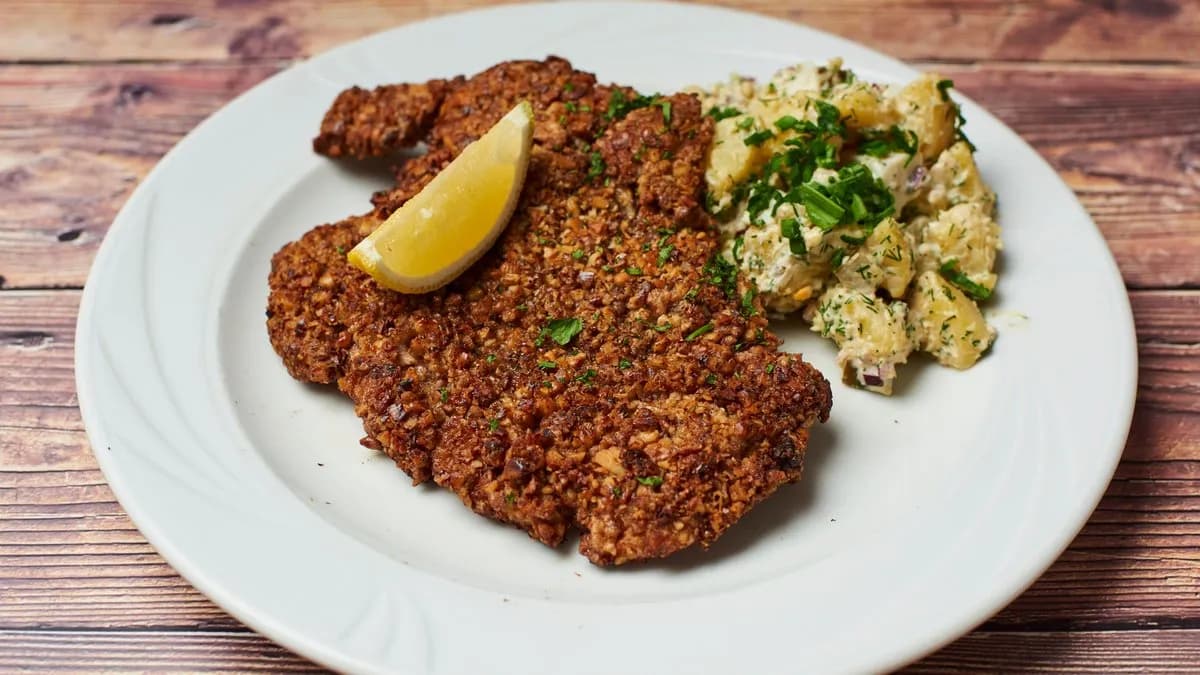 Schab panierowany w orzechach