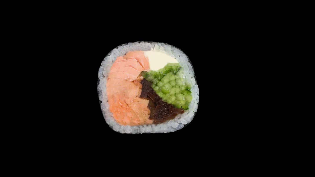 Futomaki z pieczonym łosośiem (10szt)