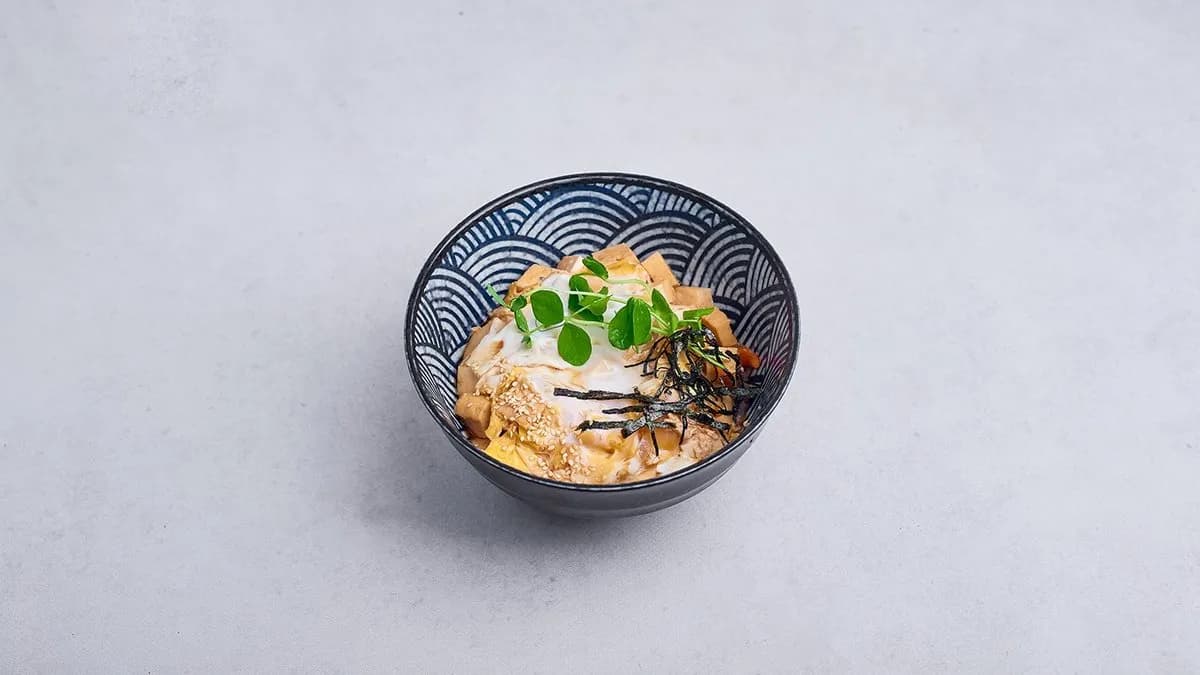 Tofu tamago toji don