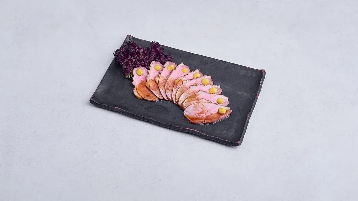 Duszona pierś z kaczki