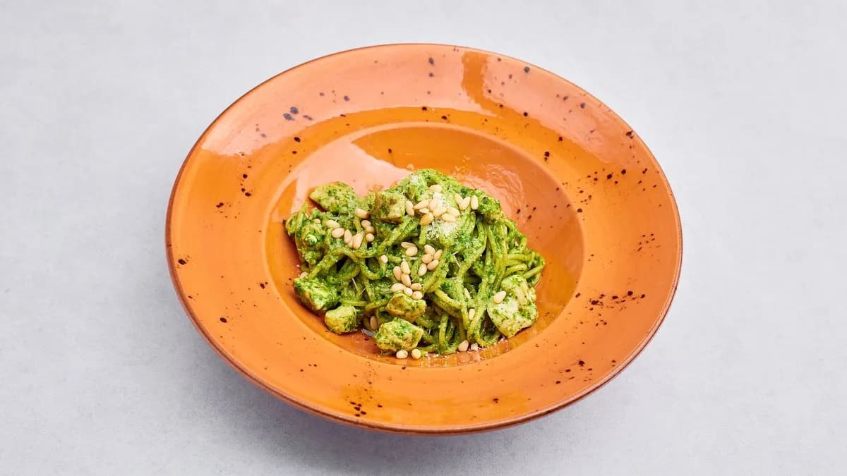 Spaghetti z pesto basilico
