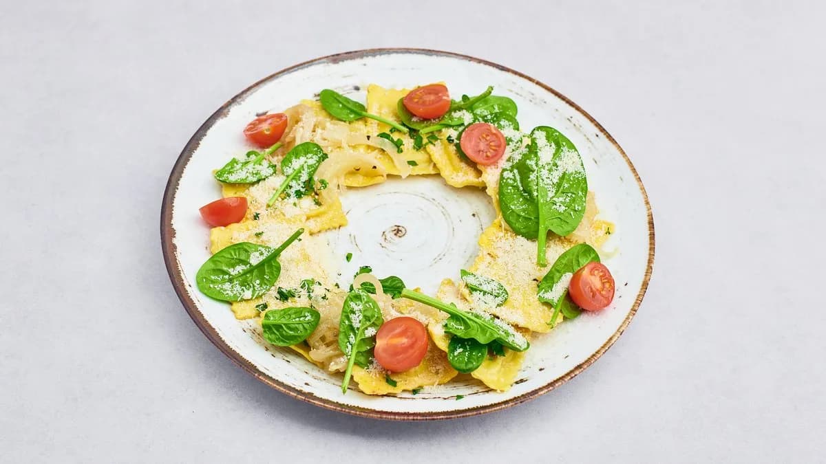 Ravioli z ricottą i szpinakiem