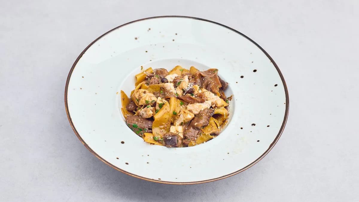Pappardelle z grzybami