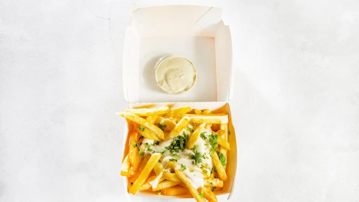 Frytki serowe z bekonem