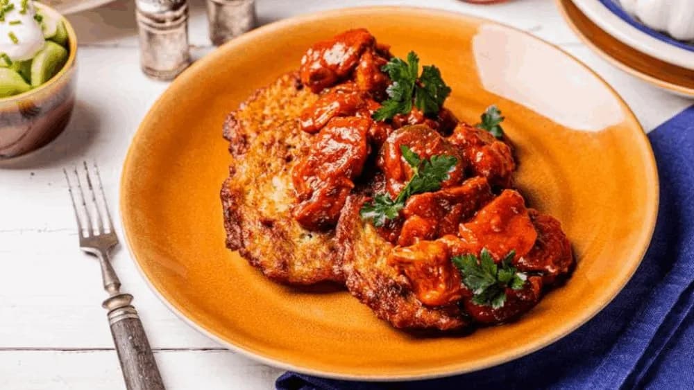 Placki ziemniaczane + zupa