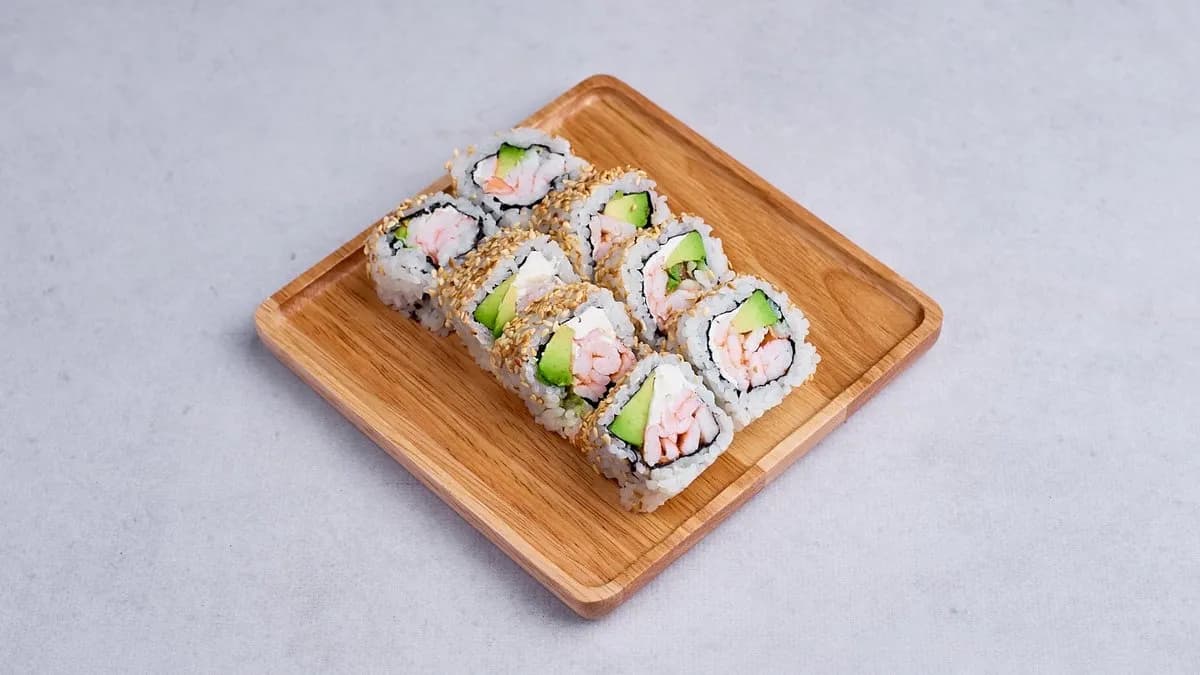 California maki krewetka gotowana