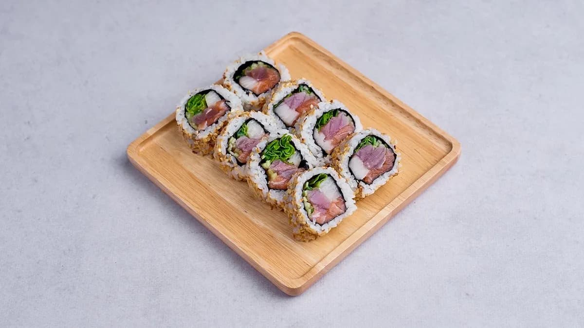 California maki 3 gatunki ryb