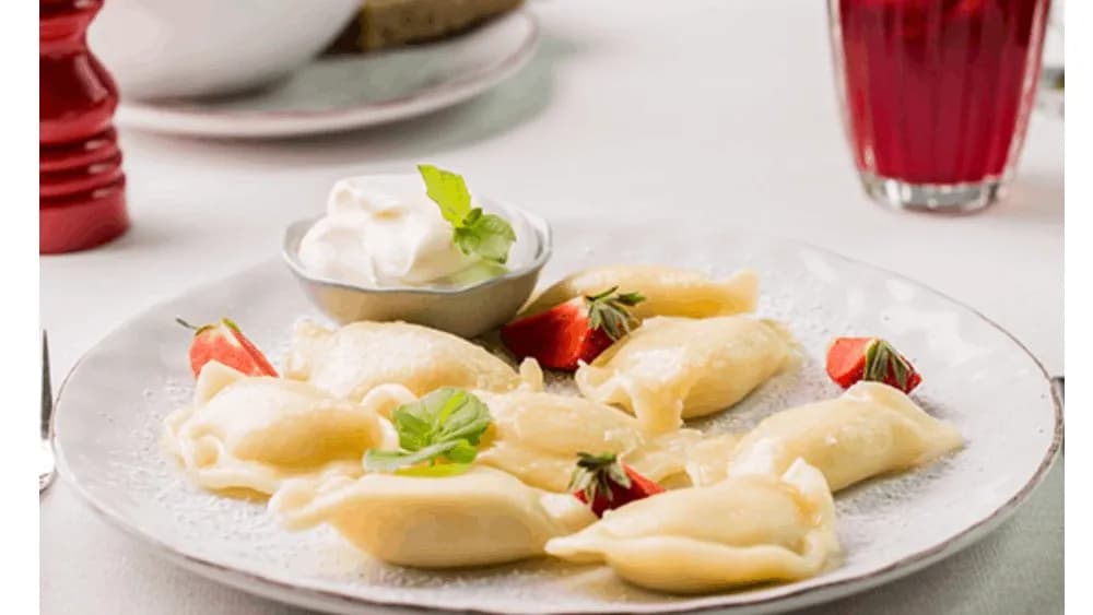 Pierogi z serem na słodko