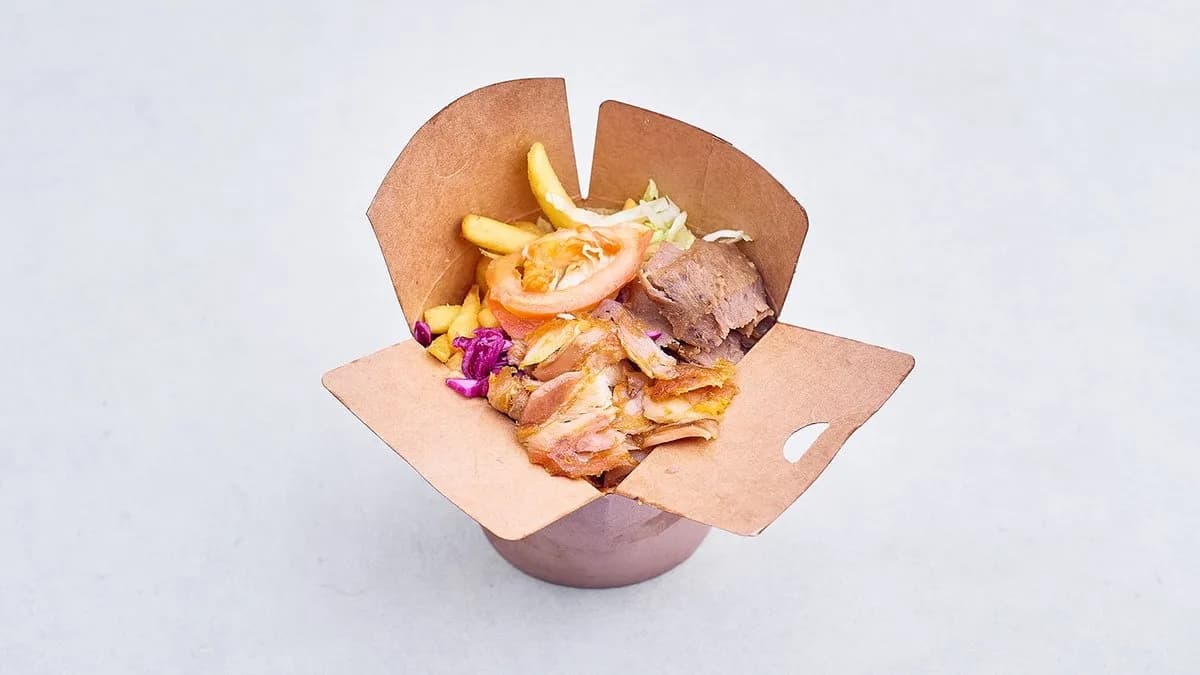 Kebab box z mięsem mieszanym