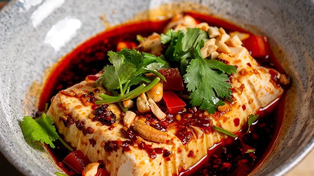 Młode jedwabne tofu