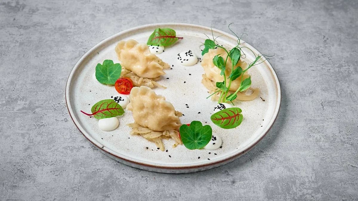 Pierogi ruskie z białą truflą