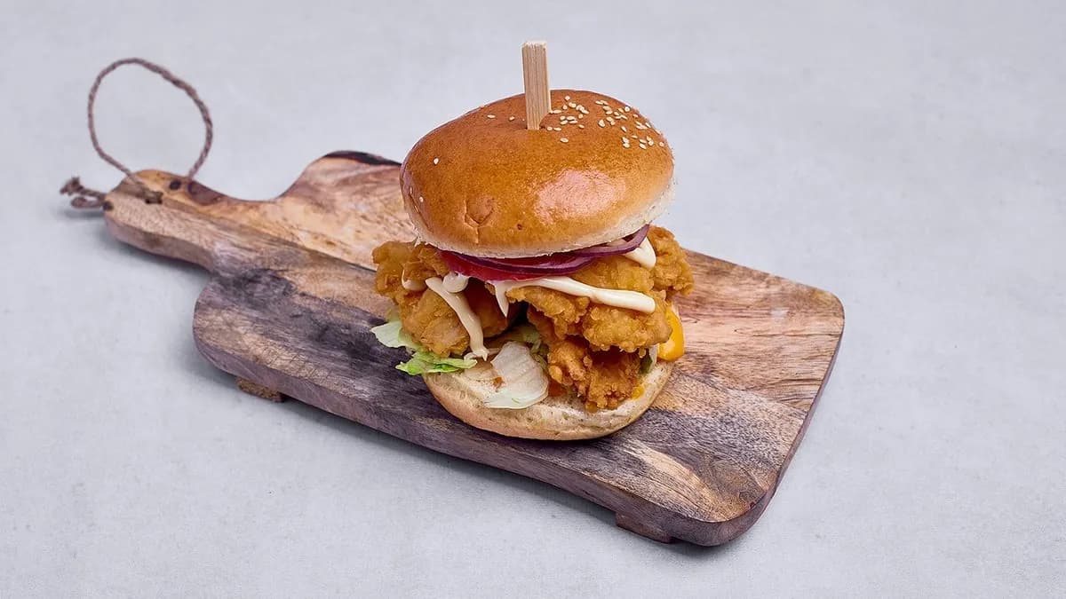 Bigkingburger i frytki