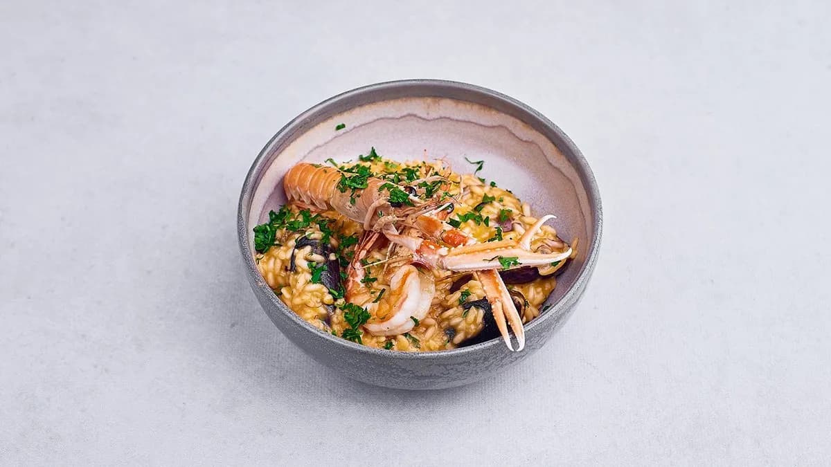 Risotto z owocami morza