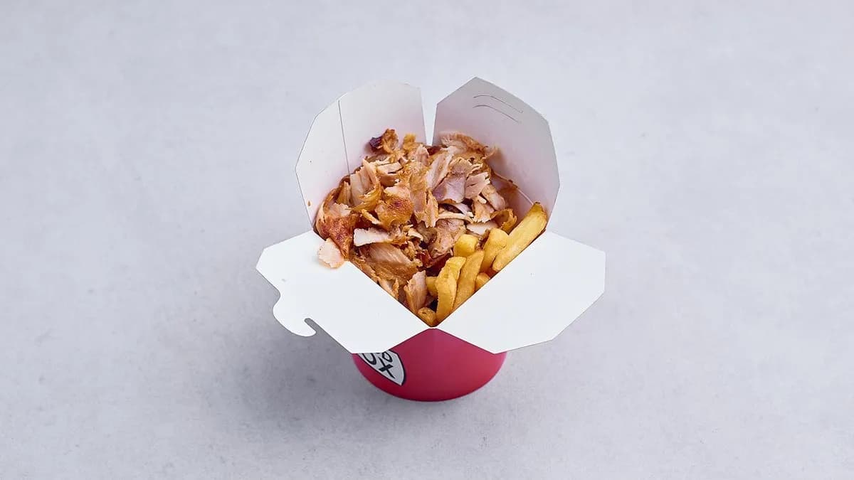 Średni kebab box
