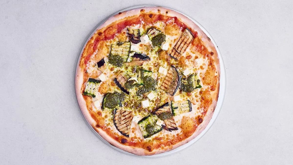 Pizza alle verdure z serem gorgonzola