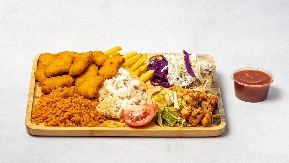 Zestaw kebab z kurczakiem