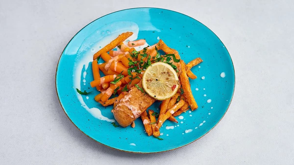 Stek z roślinnego łososia