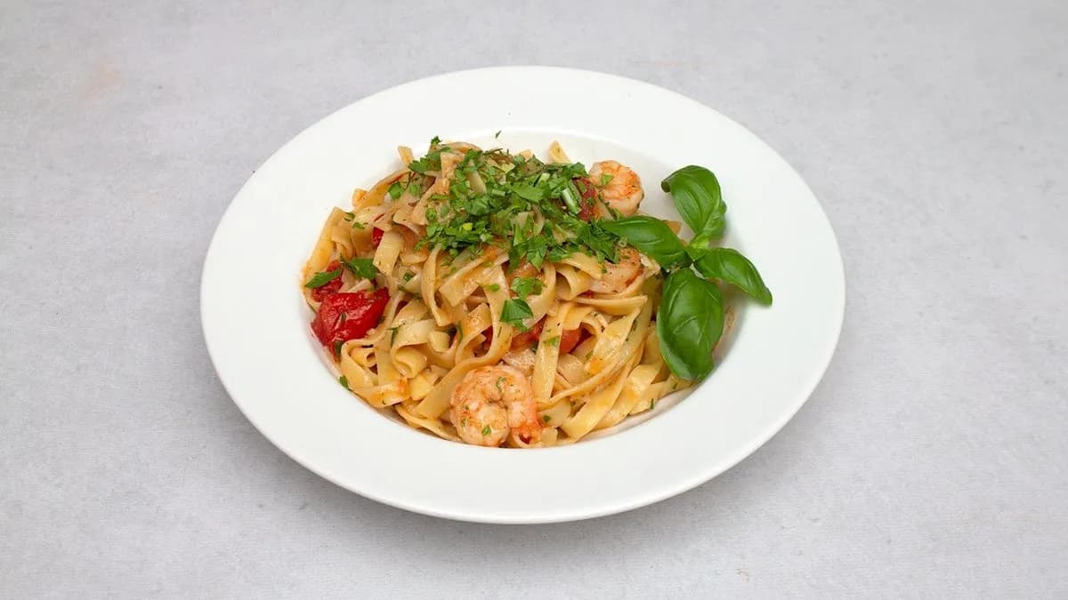 Spaghetti z krewetkami