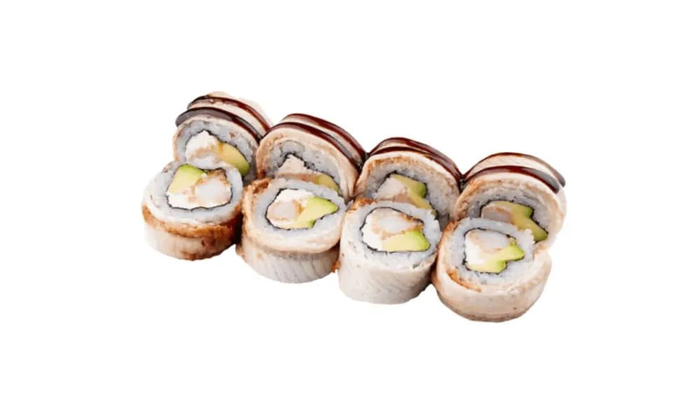 Krewetka w tempurze owinięta węgorzem