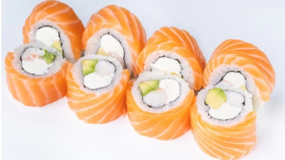 Philadelphia z łososiem i krewetką