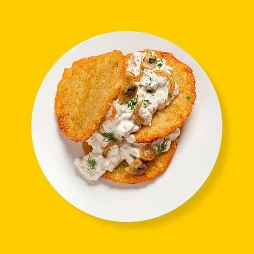 Драники с мачанкой