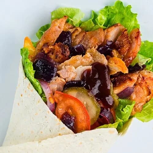 Донер барбекю в лаваше с курицей