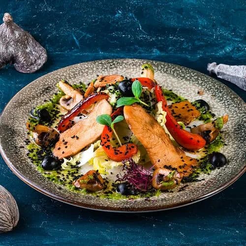 Теплый салат Хохоби