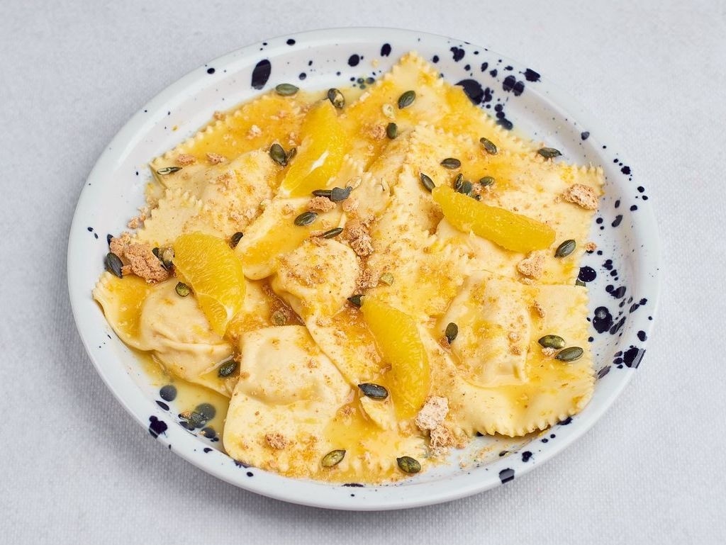 Pieczona dynia w konfiturze z pomarańczy